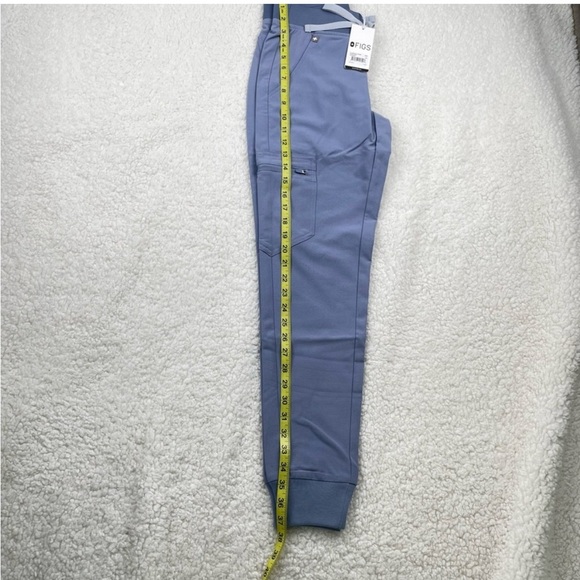 NWT FIGS Zamora 2.0 Jogger Scrub Pants XXS Blue FIONx Cargo Medical Uniform - Picture 7 of 12
